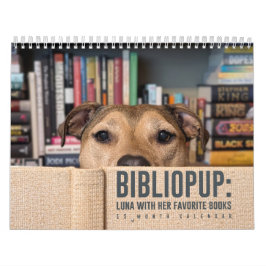2026年 15ヶ月 カレンダー BiblioPup: ルナと本