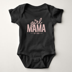 2026年 Girl Mama 赤ちゃん待ち プレママ マタニティ 新米ママ ベビーボディスーツ