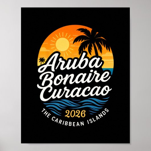 2026年ABC諸島アリュー・ボネール・キュラソー島クルーズバケーション ポスター (正面)