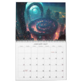 2026年Epic Sci-Fi Cities Science Fiction カレンダー (1月 2027)