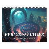 2026年Epic Sci-Fi Cities Science Fiction カレンダー (カバー)
