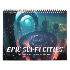 2026年Epic Sci-Fi Cities Science Fiction カレンダー