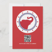 2026年GOP党政治資金調達キャンペーン開始のお知らせ 招待状 (裏面)