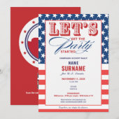 2026年GOP党政治資金調達キャンペーン開始のお知らせ 招待状 (正面/裏面)