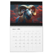 2026年IA Cal中国の〔占星術の〕十二宮図動物 カレンダー (3月 2026)