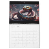 2026年IA Cal中国の〔占星術の〕十二宮図動物 カレンダー (1月 2027)