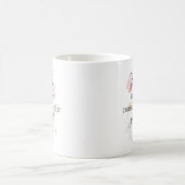 2026年JWイヤーテキストマタイによる福音書5:3と春の花 コーヒーマグカップ (中央)
