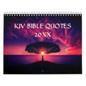 2026年KJV聖書の聖句と美しい風景のクリスチャンカレンダー カレンダー (カバー)