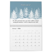 2026年KJV聖書の詩篇 三つの十字架 教会 カレンダー (1月 2026)