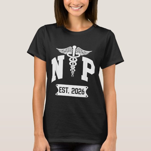 2026年NP認定 新人NP学生 Tシャツ (正面)