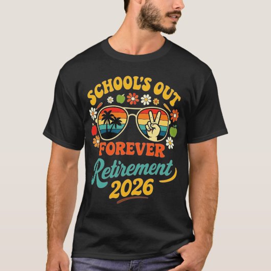 2026引退教師 学校終了 Tシャツ (正面)
