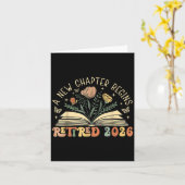2026引退 新たな章が始まる 引退教師 カード (黄色い花)