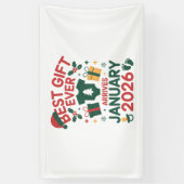 2026最高の年1月のカップル向けクリスマスプレゼント 横断幕 (縦)