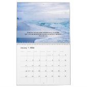 2026熱帯ビーチ高揚詩聖書聖句 カレンダー (1月 2026)