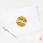 2026父の日,gold metal minimalist ラウンドシール (封筒)
