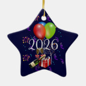 2026祝、パーティーまでの時間。 セラミックオーナメント (裏面)