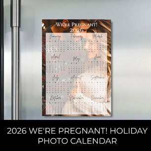 2026私たちは妊娠している休日の写真カレンダー