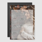 2026私たちは妊娠している休日の写真カレンダー (正面/裏面)