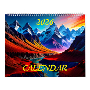 2026素晴らしい美しい壮麗な風景3 カレンダー