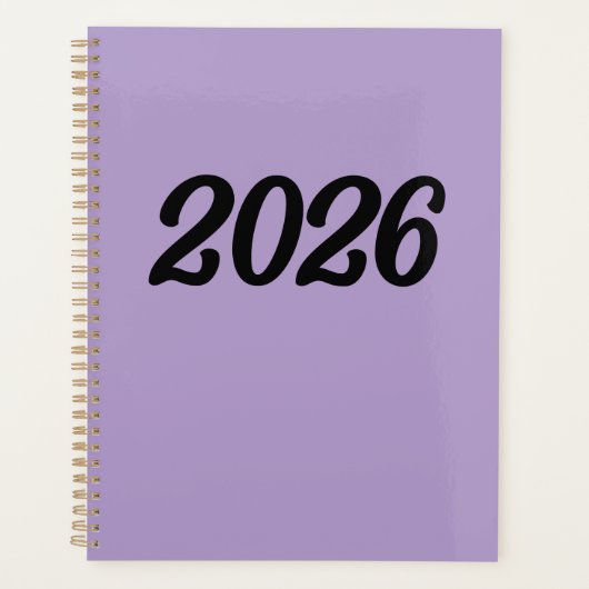 2026紫 プランナー手帳 (正面)