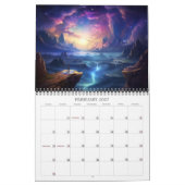 2026美しい風景5ファンタジー夜景 カレンダー (2月 2027)