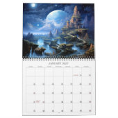 2026美しい風景5ファンタジー夜景 カレンダー (1月 2027)