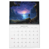2026美しい風景5ファンタジー夜景 カレンダー (3月 2027)