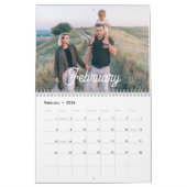 2026自分モダンの家族の写真をカスタム作成する カレンダー (2月 2026)