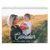 2026自分モダンの家族の写真をカスタム作成する カレンダー (カバー)