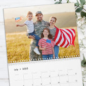 2026自分モダンの家族の写真をカスタム作成する カレンダー