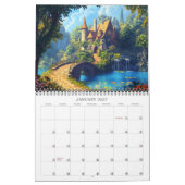 2026魅力的なHideawaysファンタジーアートカレンダー カレンダー (1月 2027)