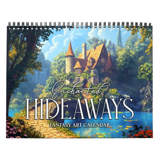 2026魅力的なHideawaysファンタジーアートカレンダー カレンダー (カバー)