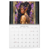 2026黒ファンタジーアートウィメンズオブカレンダー魔法 カレンダー (1月 2027)