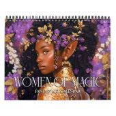 2026黒ファンタジーアートウィメンズオブカレンダー魔法 カレンダー (カバー)