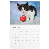2026 かわいい子猫 赤ちゃん猫 愛好家 ギフト 子猫 猫 カレンダー (2月 2027)