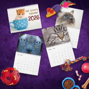2026 かわいい猫の種類の写真 - 猫好きのためのカレンダー カレンダー