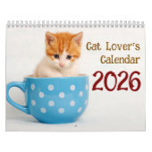 2026 かわいい猫の種類の写真 - 猫好きのためのカレンダー カレンダー (カバー)