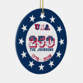 2026 アメリカ記念のカスタム・キープ・オーナメント セラミックオーナメント (右)
