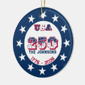 2026 アメリカ記念のカスタム・キープ・オーナメント セラミックオーナメント (左)