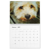 2026 ウエイティンテリア 犬 ママ 母 オーナー ギフト カレンダー (2月 2027)