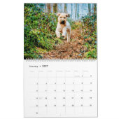 2026 ウエイティンテリア 犬 ママ 母 オーナー ギフト カレンダー (1月 2027)