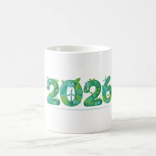 2026 エコグリーンエネルギーコンセプト コーヒーマグカップ (中央)