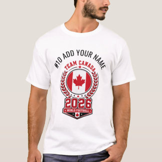 2026 カナダ代表チーム 応援 名前＆背番号 サッカーグッズ Tシャツ