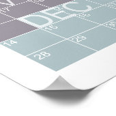 2026 カラフル カレンダー 縦型 1年 プランナー ポスター (角)