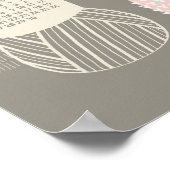 2026 カレンダーポスター　ベージュとローズ ポスター (角)