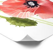 2026 カレンダーポスター 水彩ケシ ポスター (角)