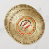 2026 カレンダー ユーモア ワインでやっちゃった! シーズンカード (正面/裏面)