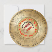 2026 カレンダー ユーモア ワインでやっちゃった! シーズンカード (正面)