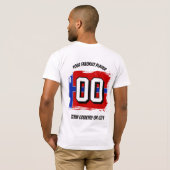 2026 サッカー ノルウェー カスタム 名前 国 Tシャツ (裏面フル)