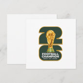 2026 サッカー ワールド チャンピオンシップ 招待状 (正面/裏面)